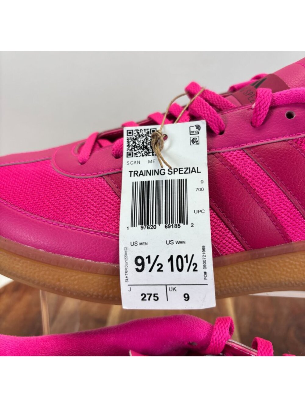 adidas Training Spezial Training Shoes Mens 9.5 Shock Pink Sneakers Casual JQ902 - Picture 3 of 13